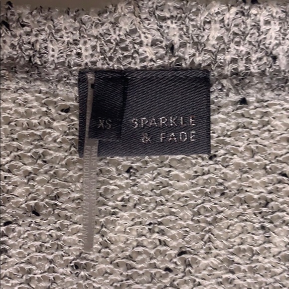 Sparkle and fade knit open front speckled cardigan women’s xs - Picture 3 of 9